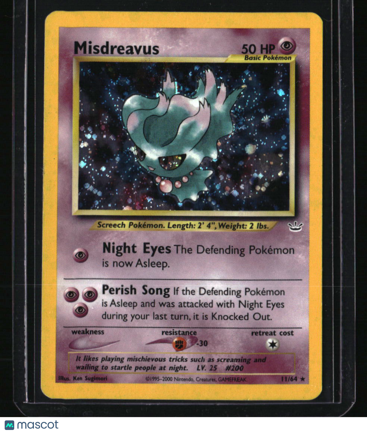 Neo Revelation Misdreavus Double Holo Error