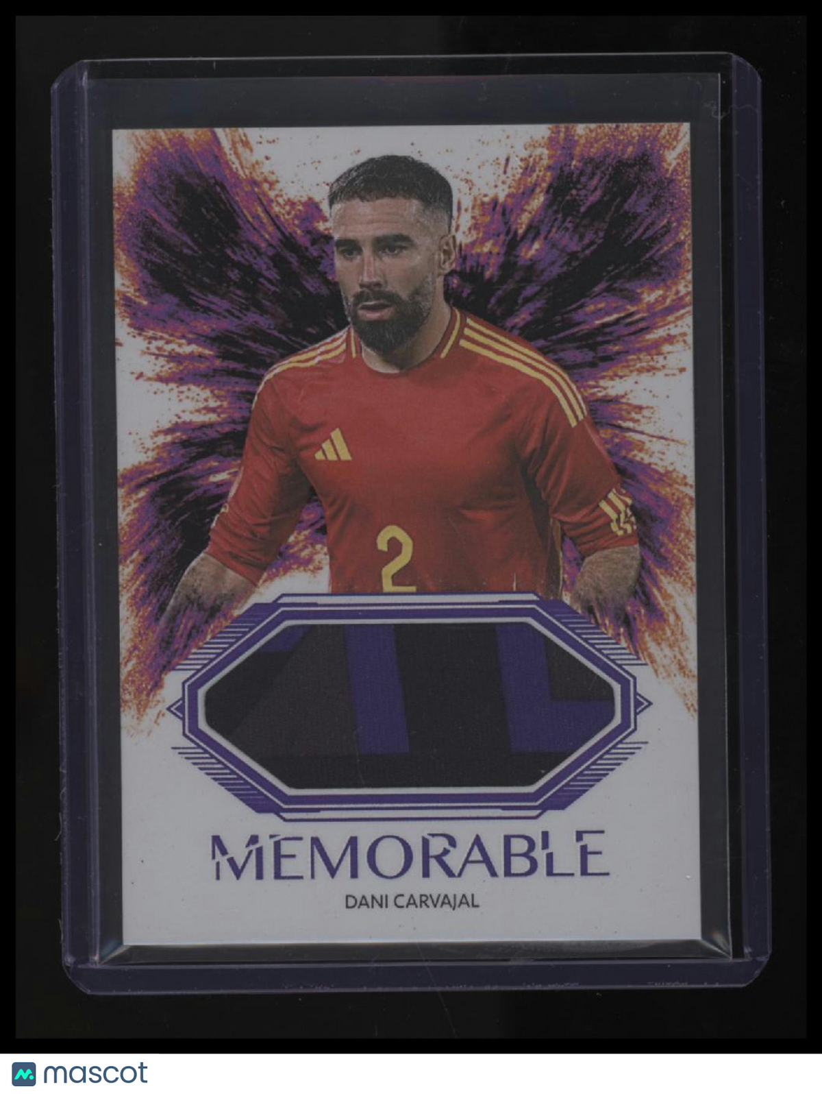 2026 Futera World Football Unbreakable Dani Carvajal Memorable Purple #/7