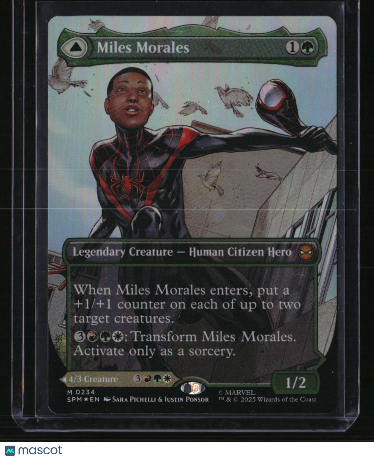 Marvel's Spider-Man Miles Morales (0234) (Borderless) Foil