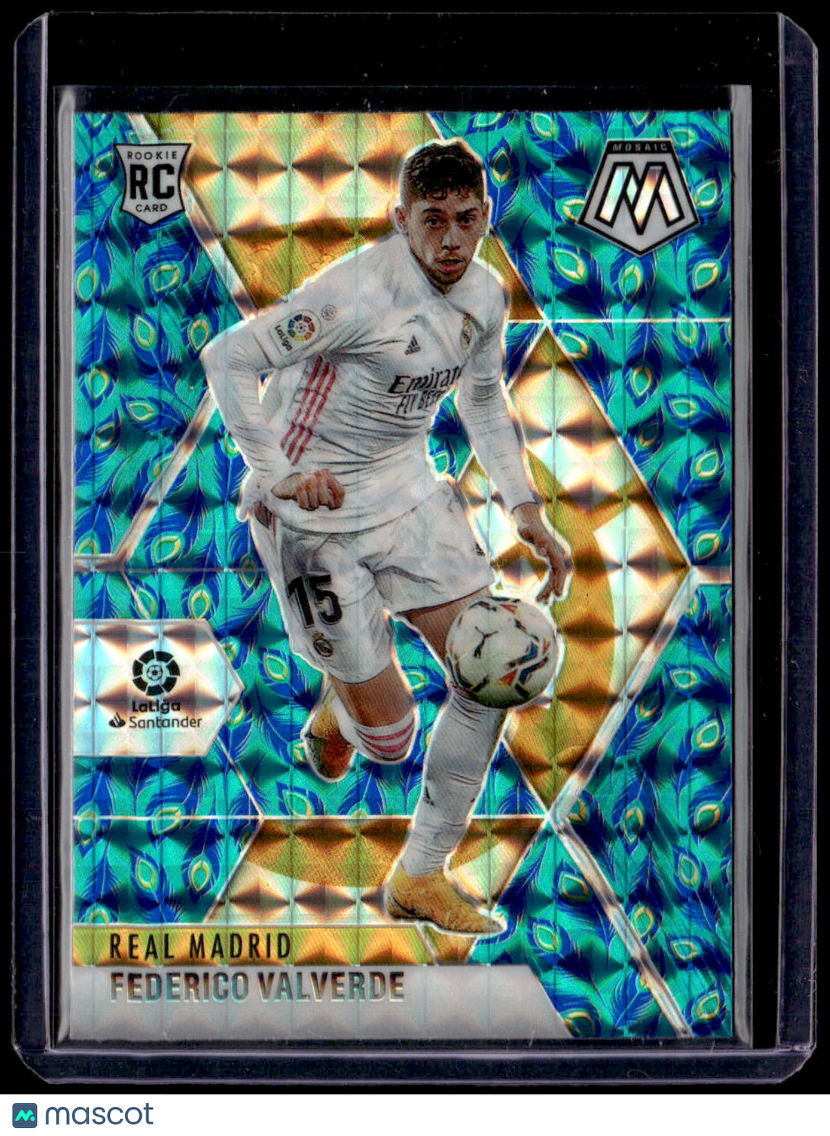 2020-21 Panini Mosaic La Liga Federico Valverde Mosaic Choice Peacock