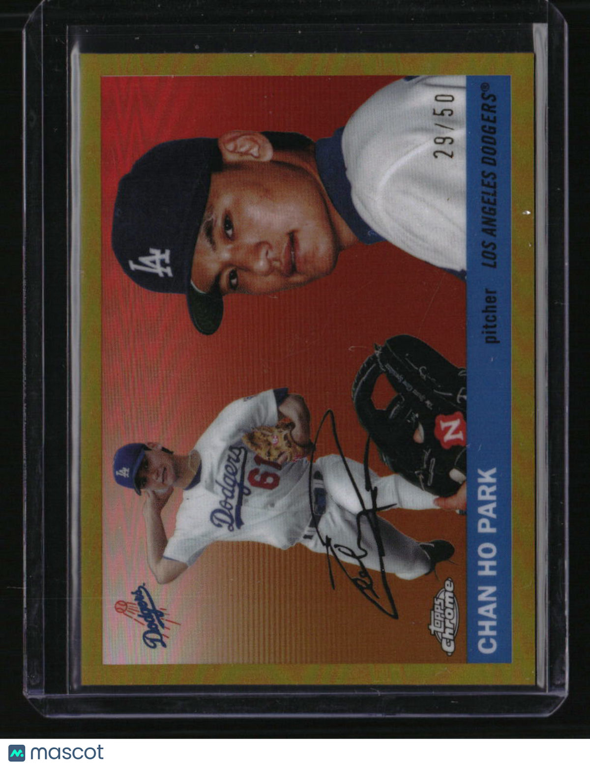 2025 Topps Chrome Platinum Chan Ho Park Gold Refractors #/50