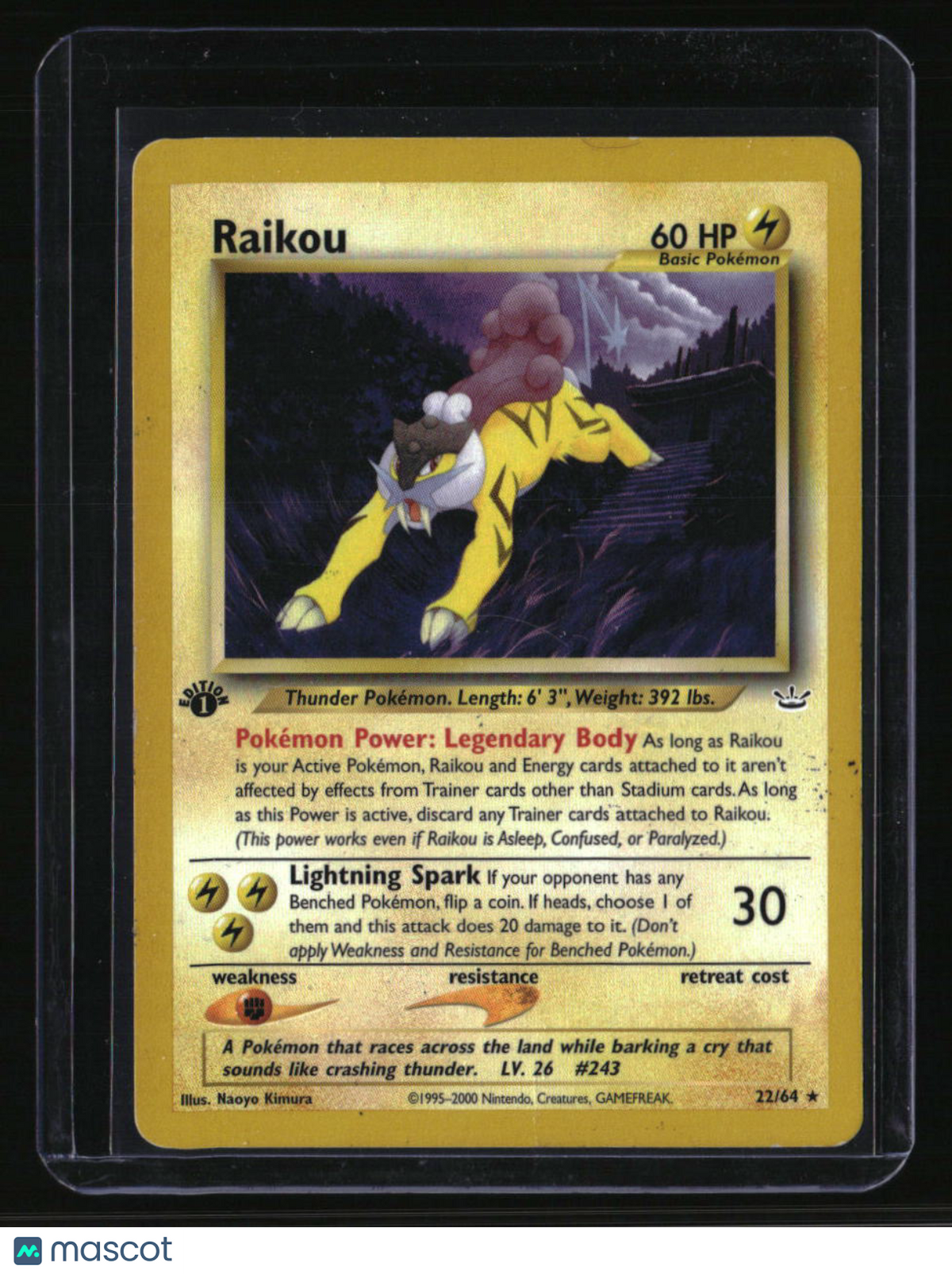 1st Edition Neo Revelation Raikou (22)