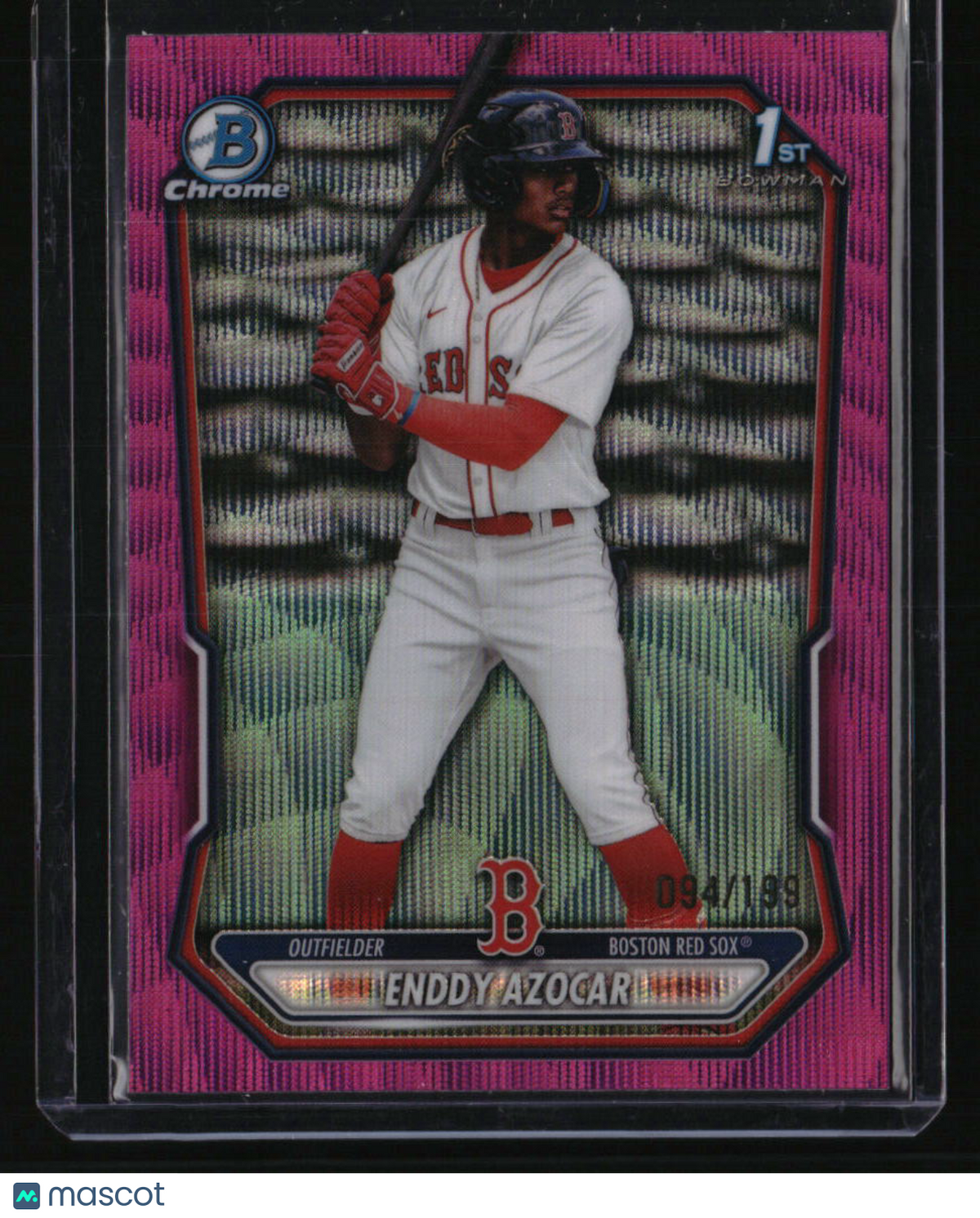 2026 Bowman Enddy Azocar Chrome Prospects Fuchsia Wave Refractor #/199