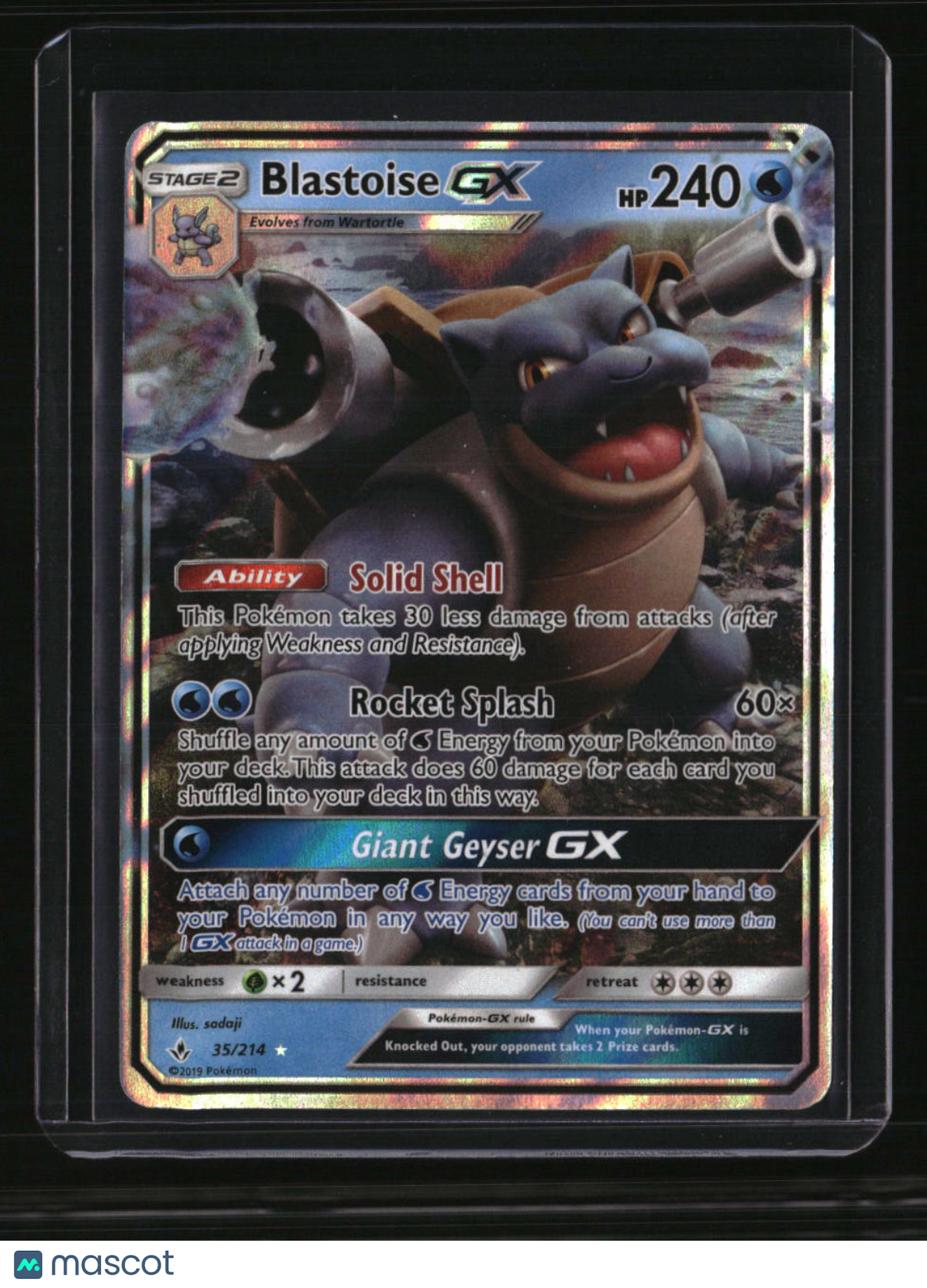 SM - Unbroken Bonds Blastoise GX