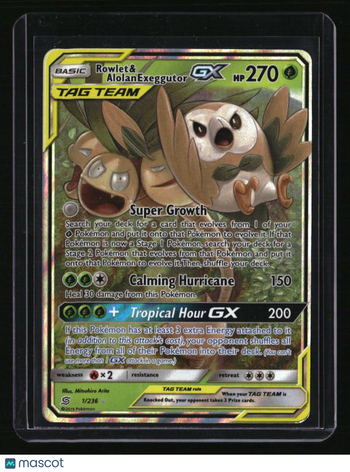 SM - Unified Minds Rowlet & Alolan Exeggutor GX