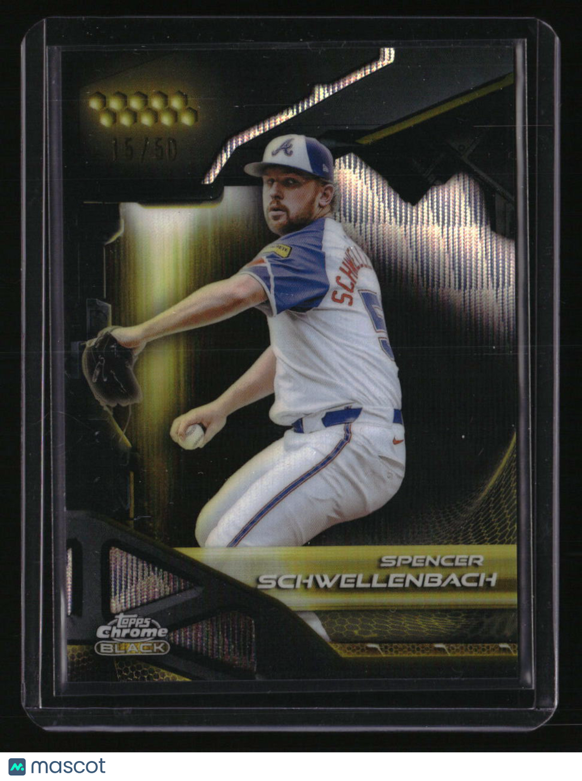 2026 Topps Chrome Black Spencer Schwellenbach Gold Wave Refractors #/50