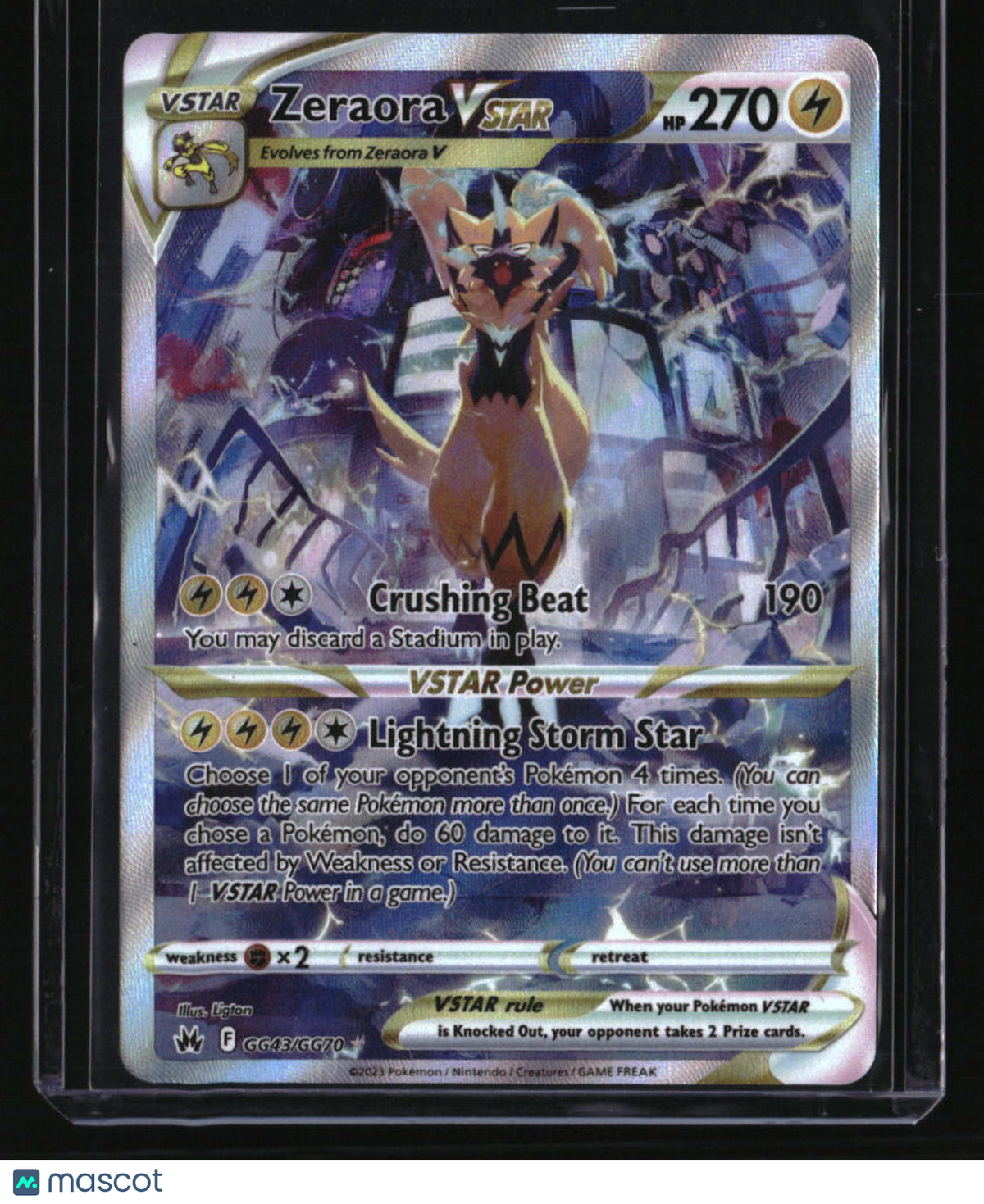 SWSH: Crown Zenith: Galarian Gallery Zeraora VSTAR