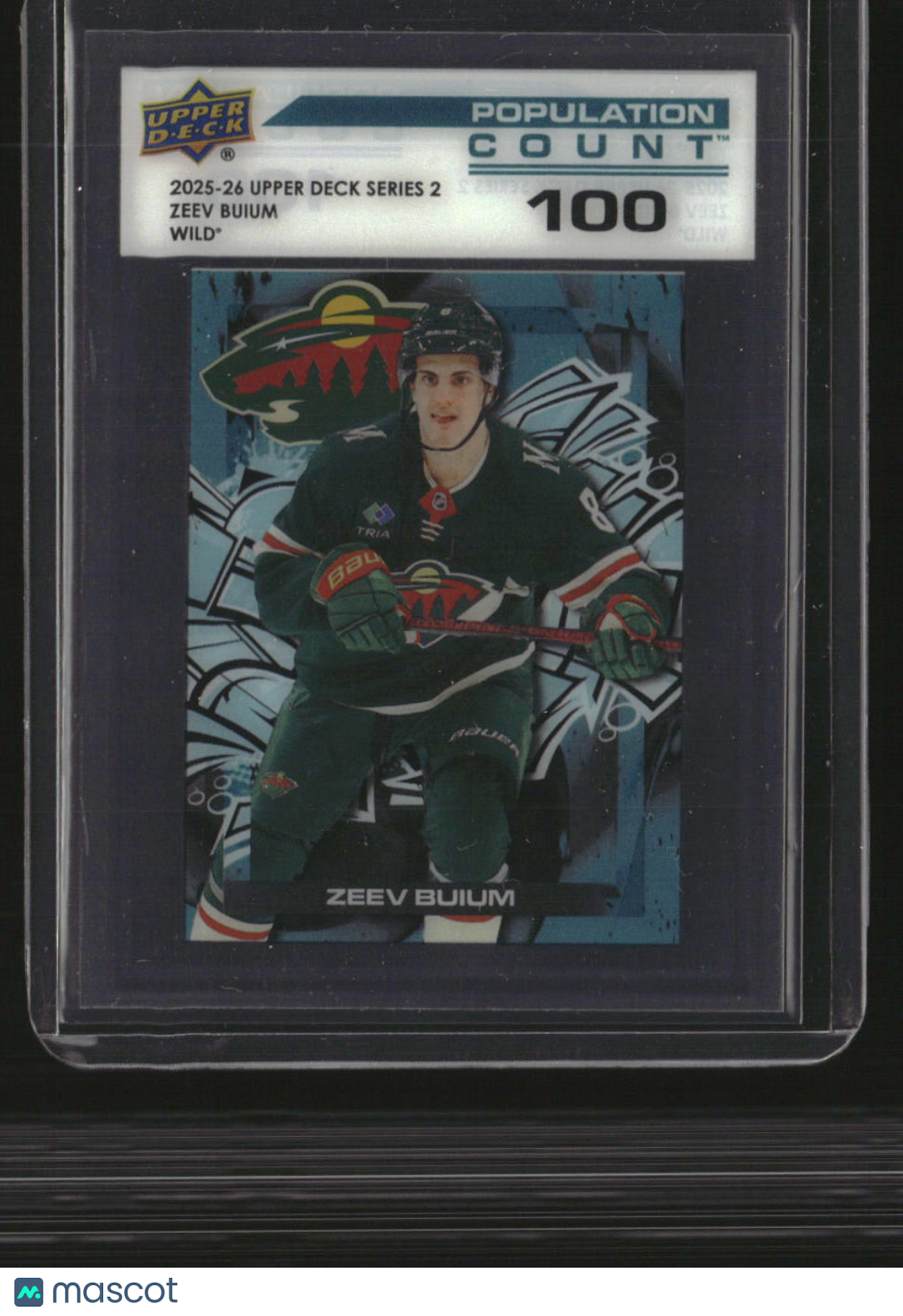 2025-26 Upper Deck Zeev Buium Population Count 100
