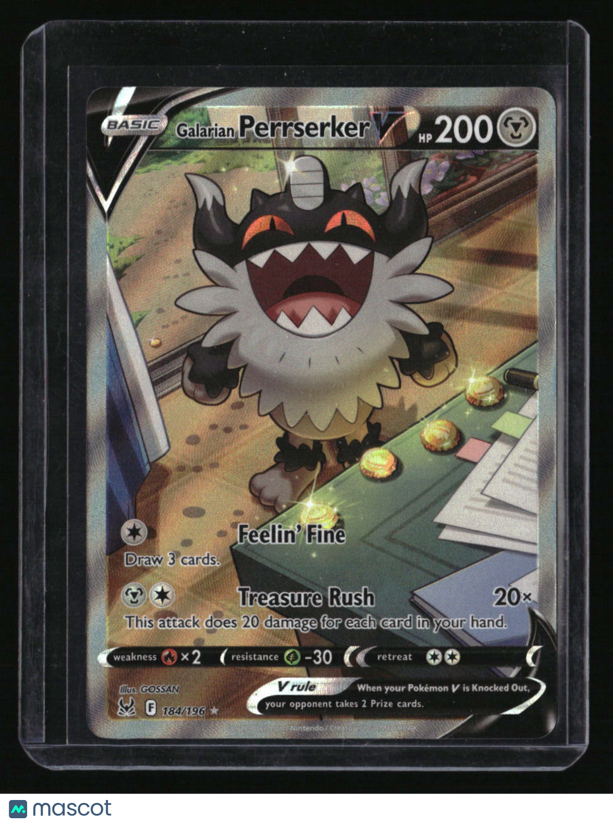 SWSH11: Lost Origin Galarian Perrserker V (Alternate Full Art)