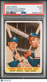 1958 Topps M.Mantle/H.Aaron W.S. Batting Foes PSA 3