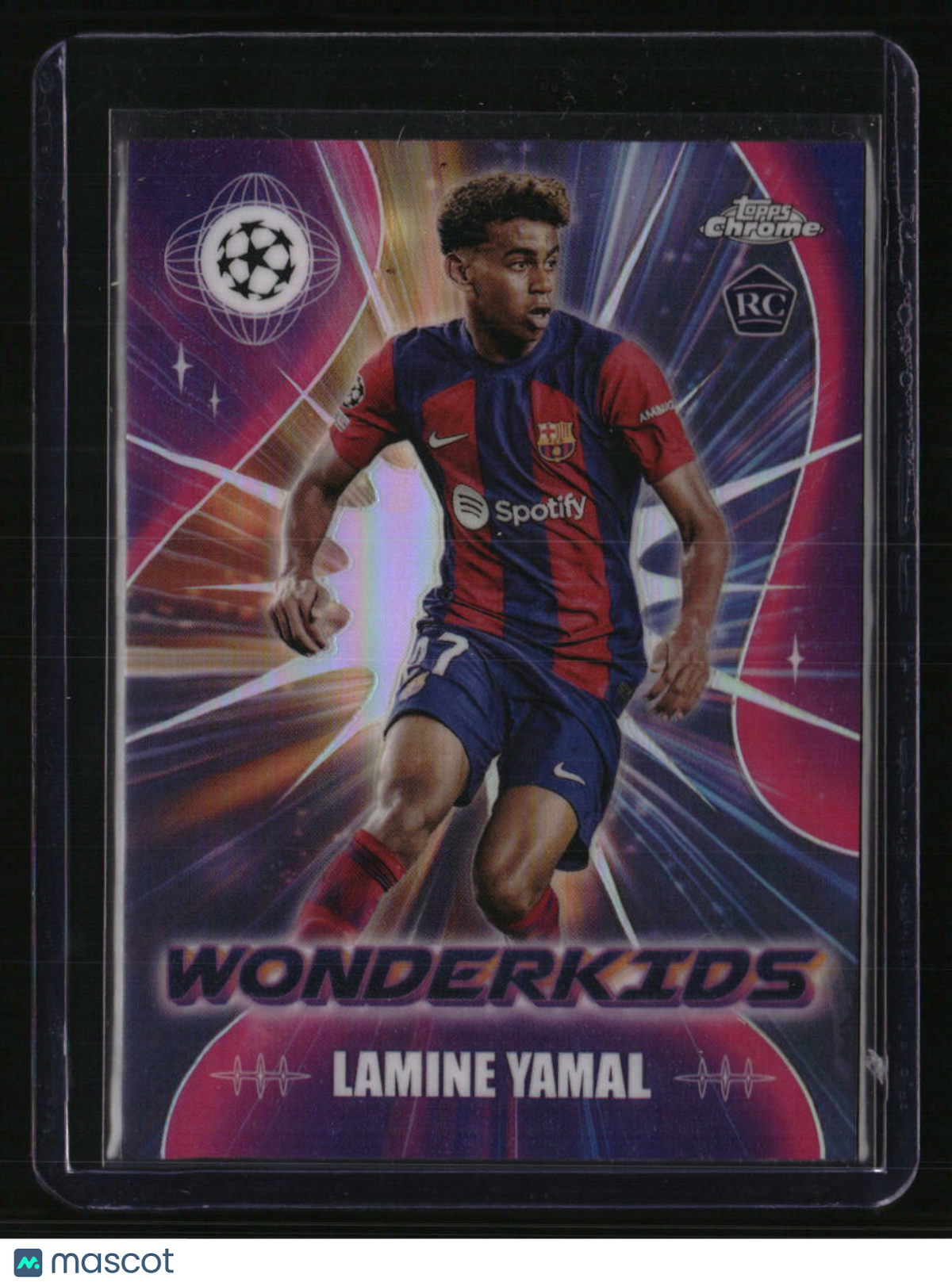 2023-24 Topps Chrome UEFA Club Competitions Lamine Yamal Wonderkids