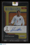 2022 Panini Prizm FIFA World Cup David Beckham Intl. Ink Gold Choice #/10