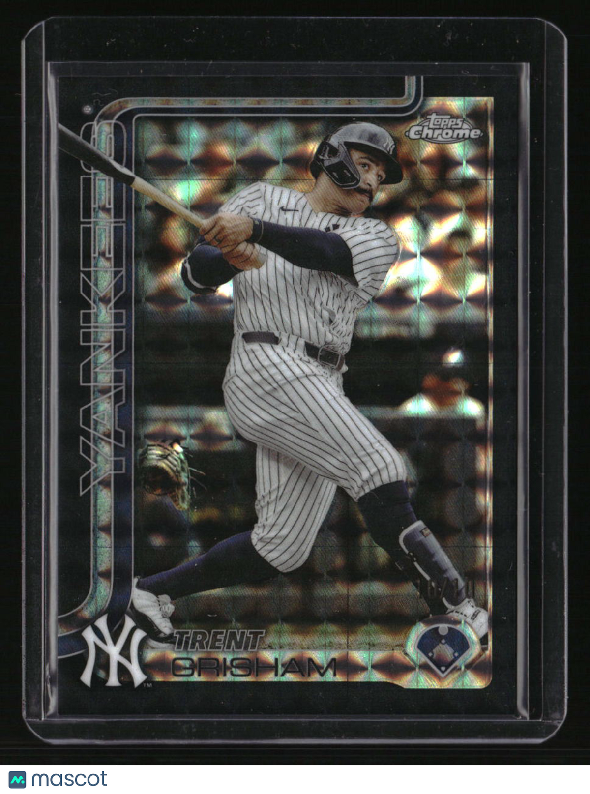 2025 Topps Chrome Update Trent Grisham Black Geometric Refractors #/10