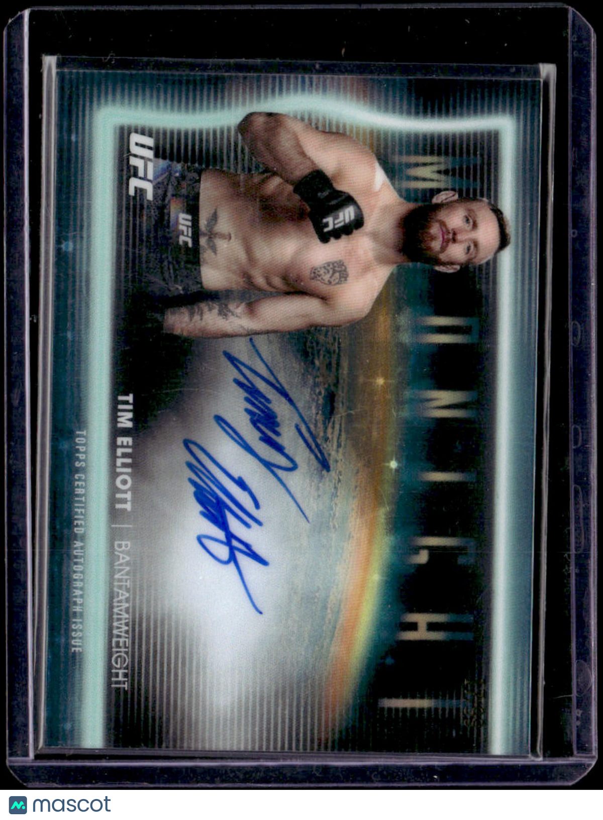2025 Topps Midnight UFC Tim Elliott Horizon Signatures Twilight #/99