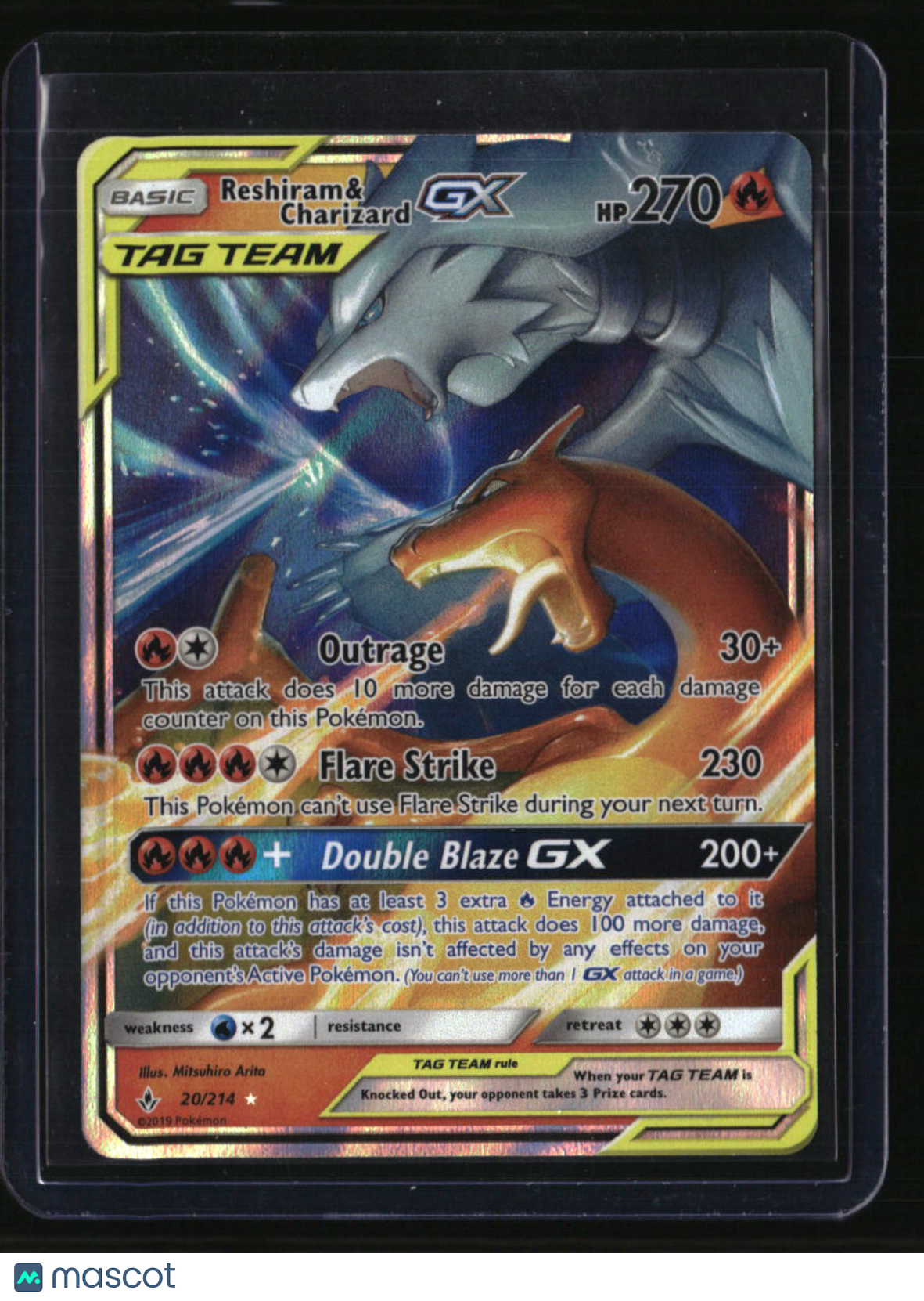 SM - Unbroken Bonds Reshiram & Charizard GX