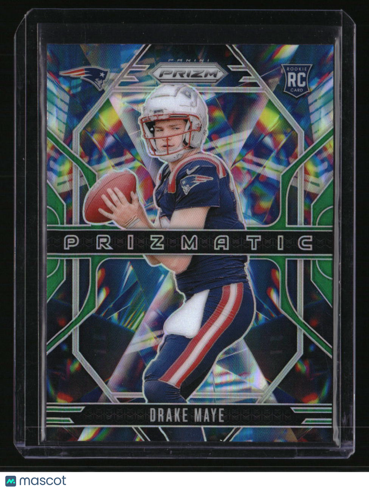 2024 Panini Prizm Drake Maye Prizmatic Green Prizm