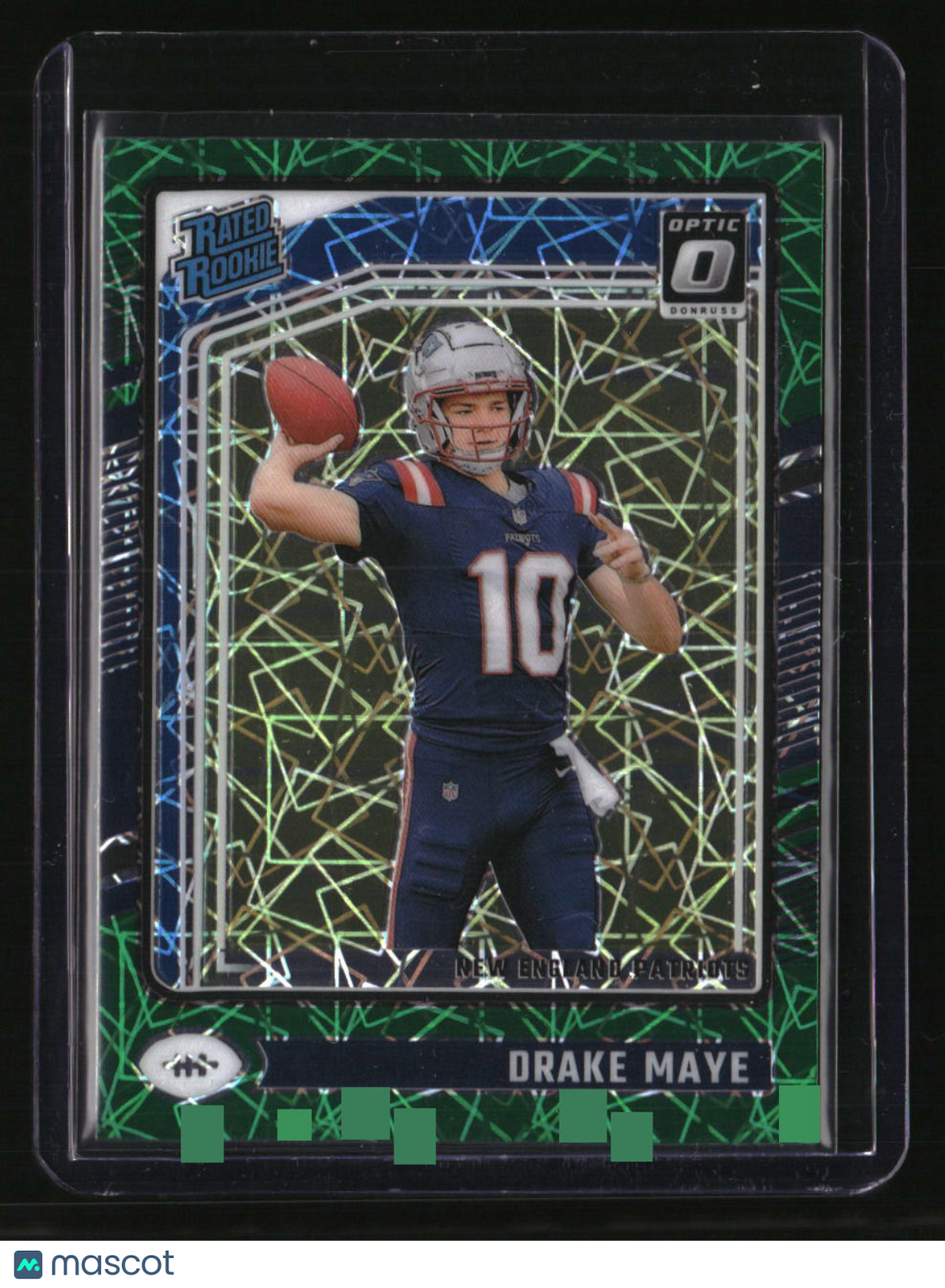 2024 Donruss Optic Drake Maye Green Velocity