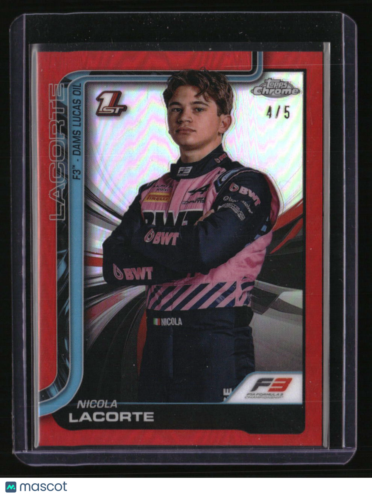 2025 Topps Chrome Formula 1 Nicola Lacorte Red Refractor #/5