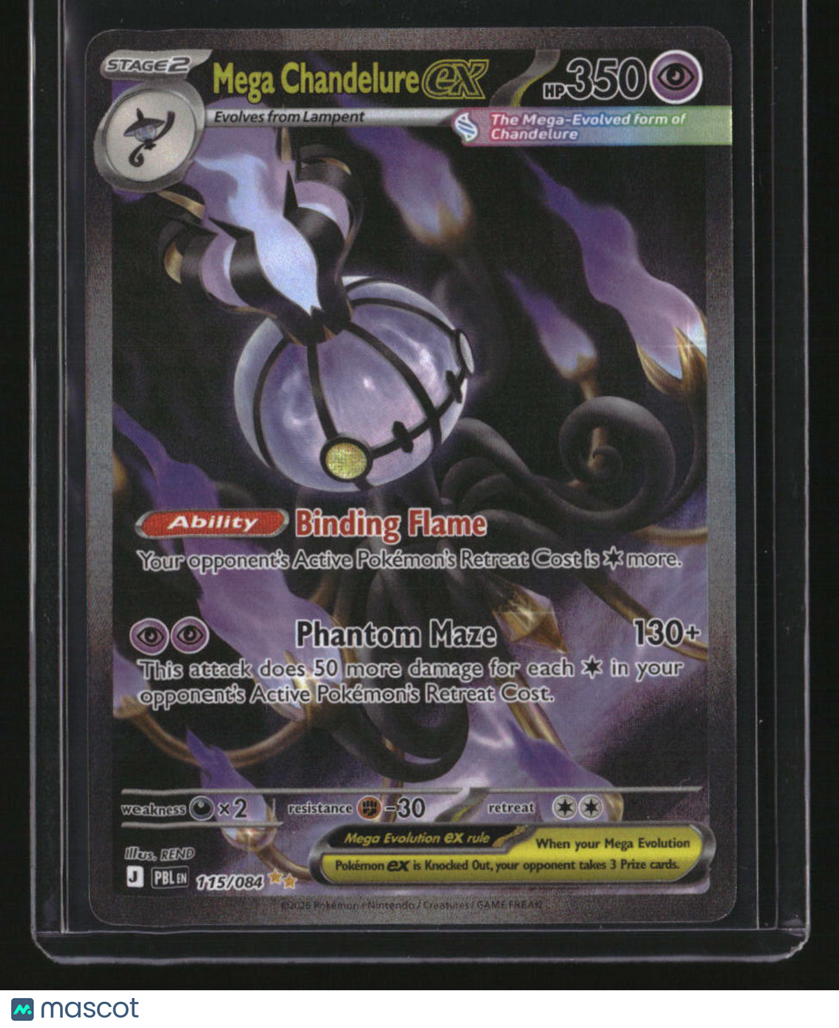 ME05: Pitch Black Mega Chandelure ex