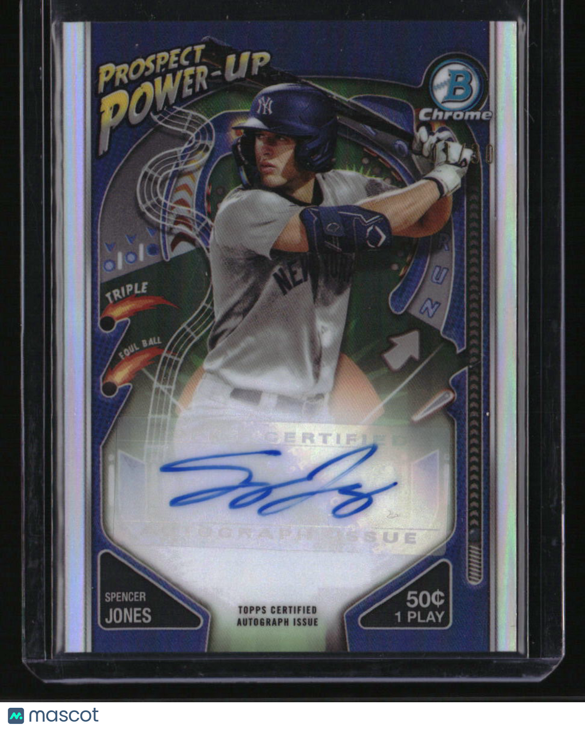2024 Bowman Spencer Jones Prospect Power-Up Autographs #/30