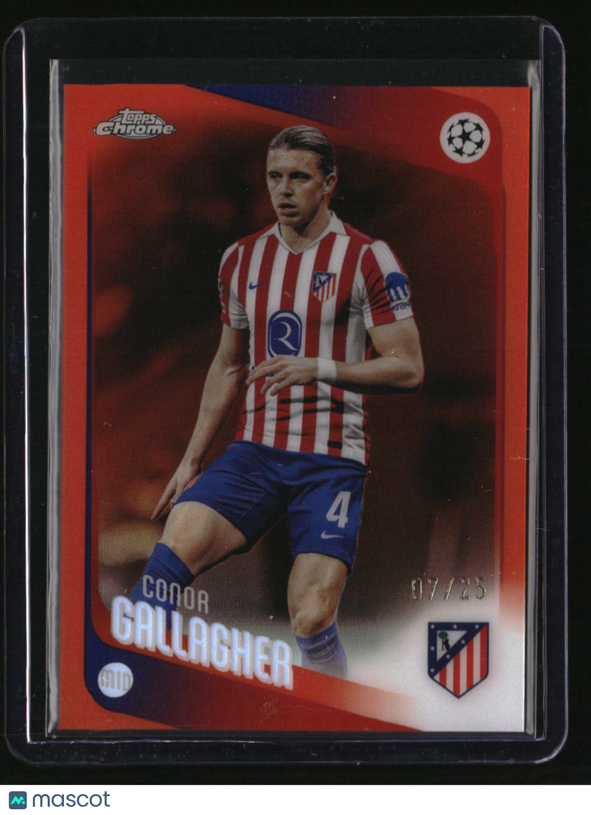 2025-26 Topps Chrome UEFA Club Competitions Conor Gallagher Orange #/25