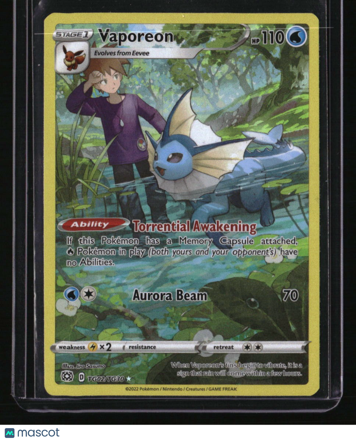 SWSH09: Brilliant Stars Trainer Gallery Vaporeon