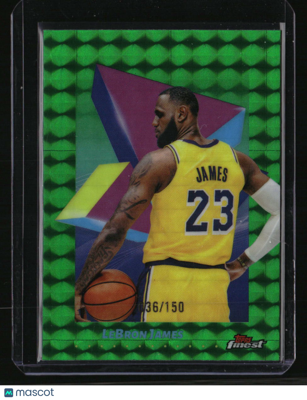 2024-25 Finest LeBron James Green Geometric Refractor #/150