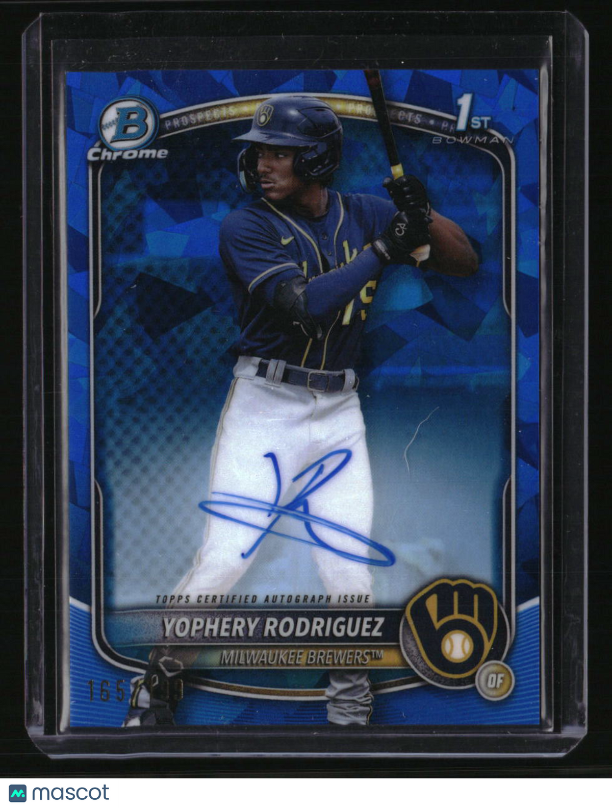 2025 Bowman Sapphire Edition Yophery Rodriguez Autographs #/199
