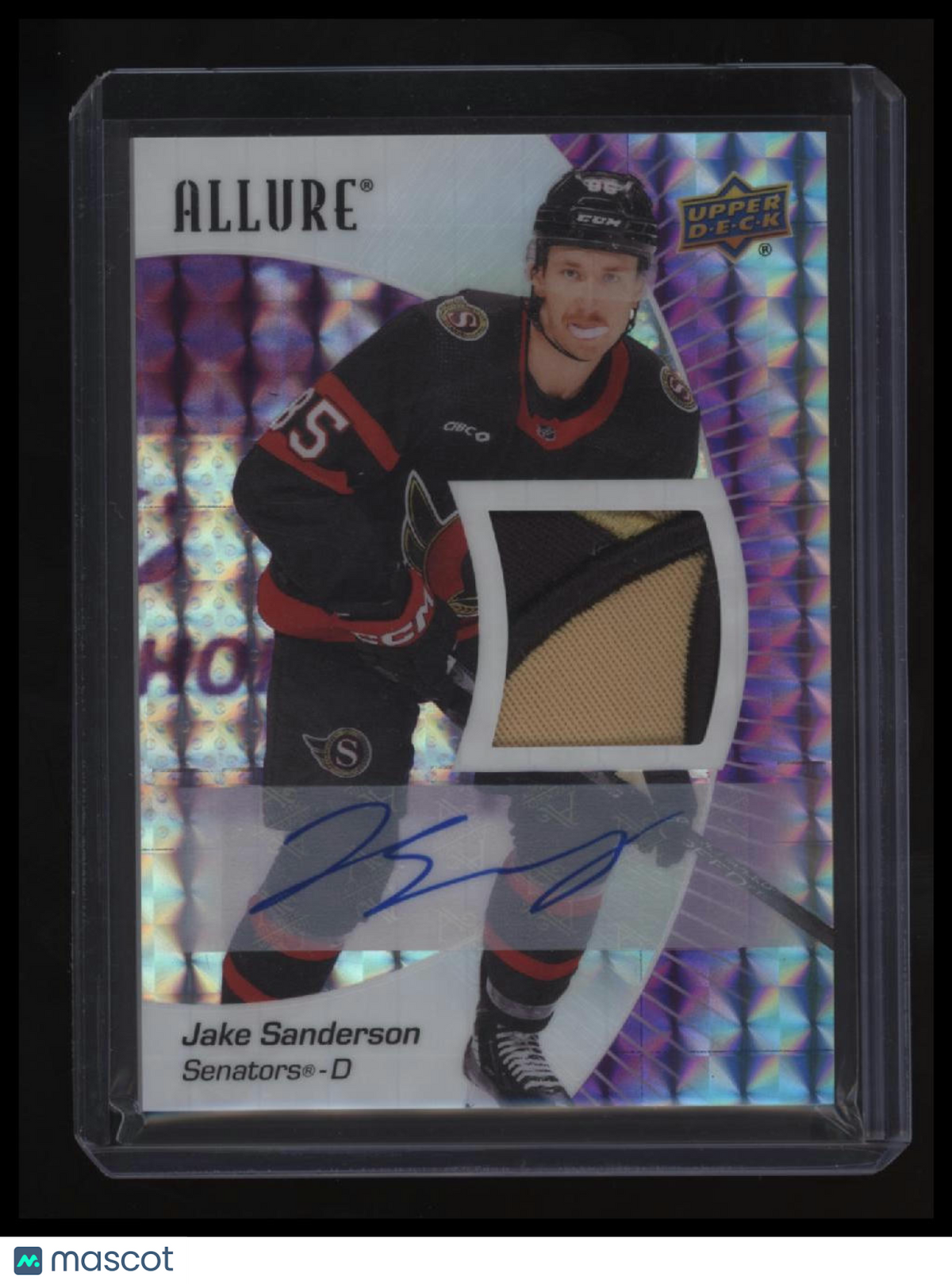 2023-24 Upper Deck Allure Jake Sanderson Purple Diamond #/10