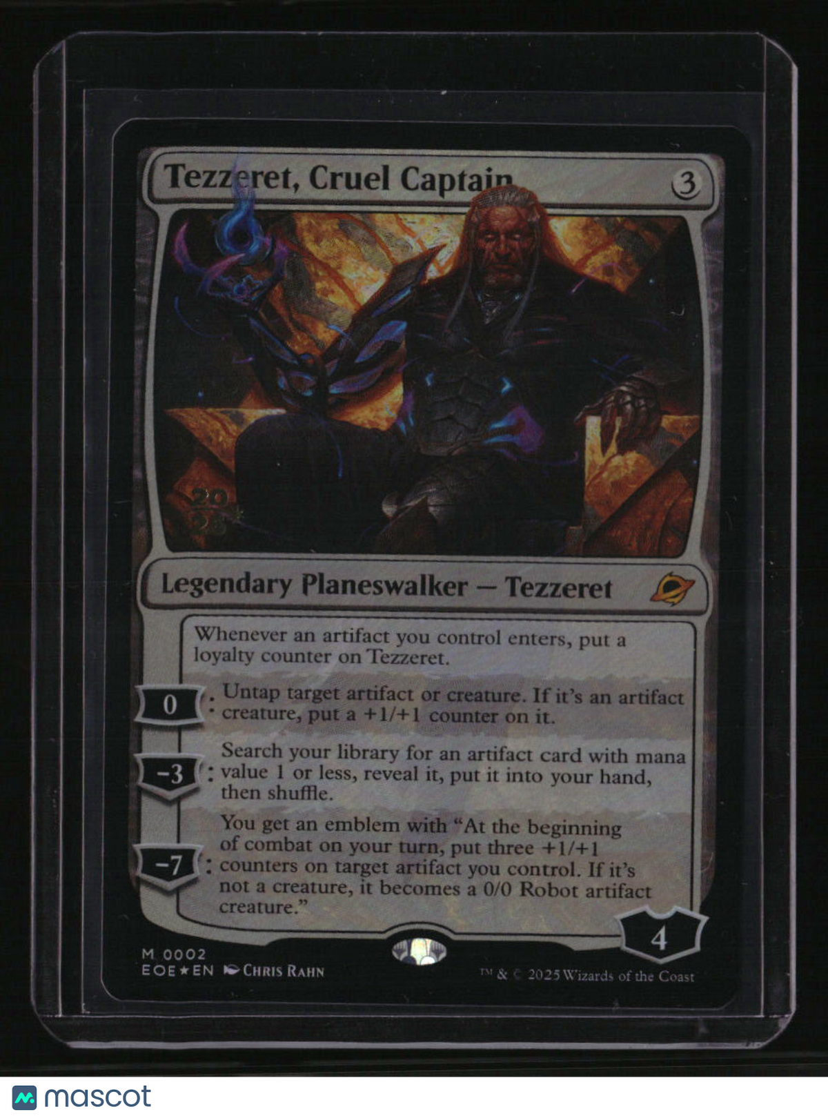 Edge of Eternities Tezzeret, Cruel Captain Prerelease Foil