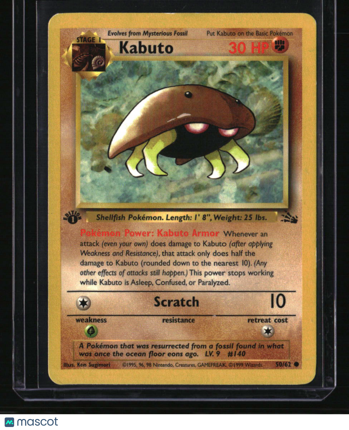 1st Edition Fossil Kabuto