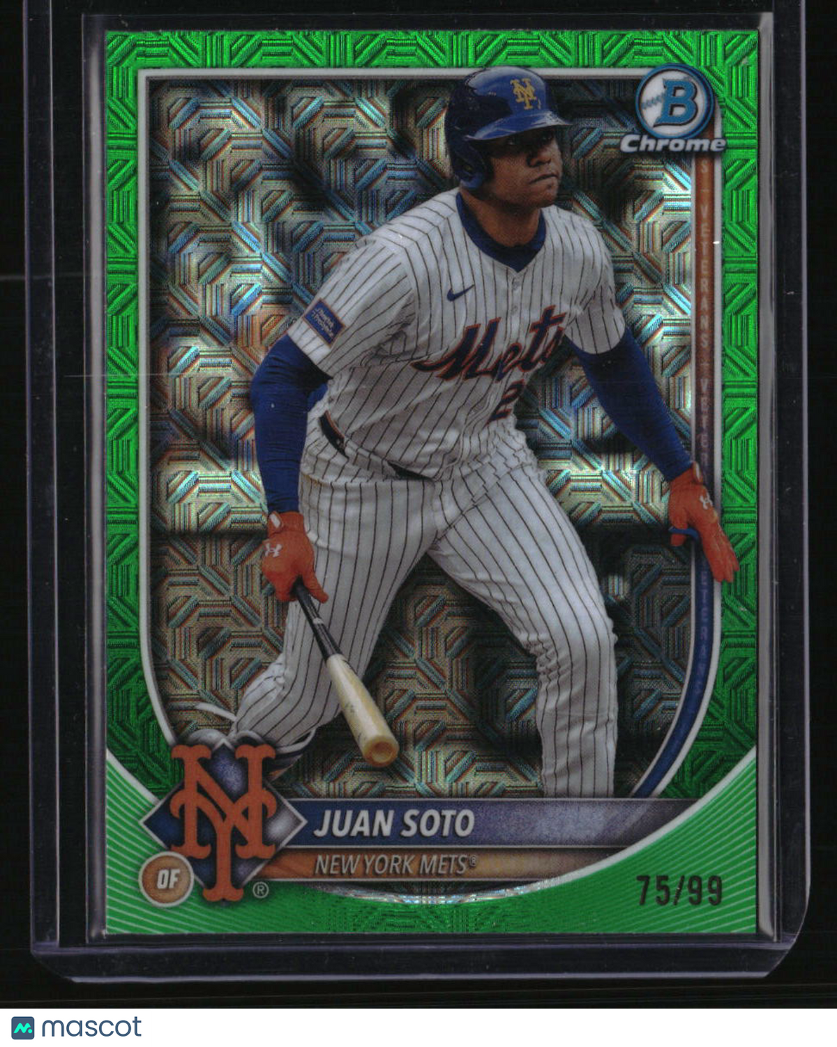 2025 Bowman Chrome Juan Soto Green Mojo #/99