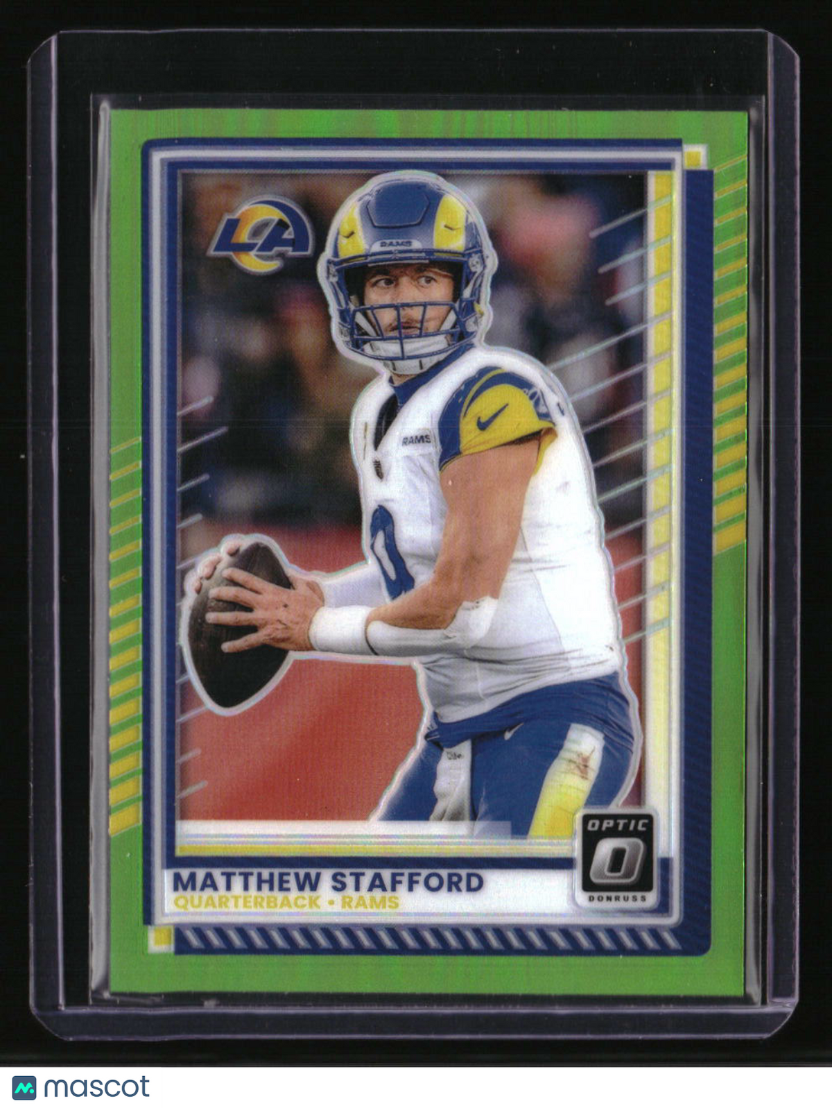 2025 Donruss Optic Matthew Stafford Lime Green #/50