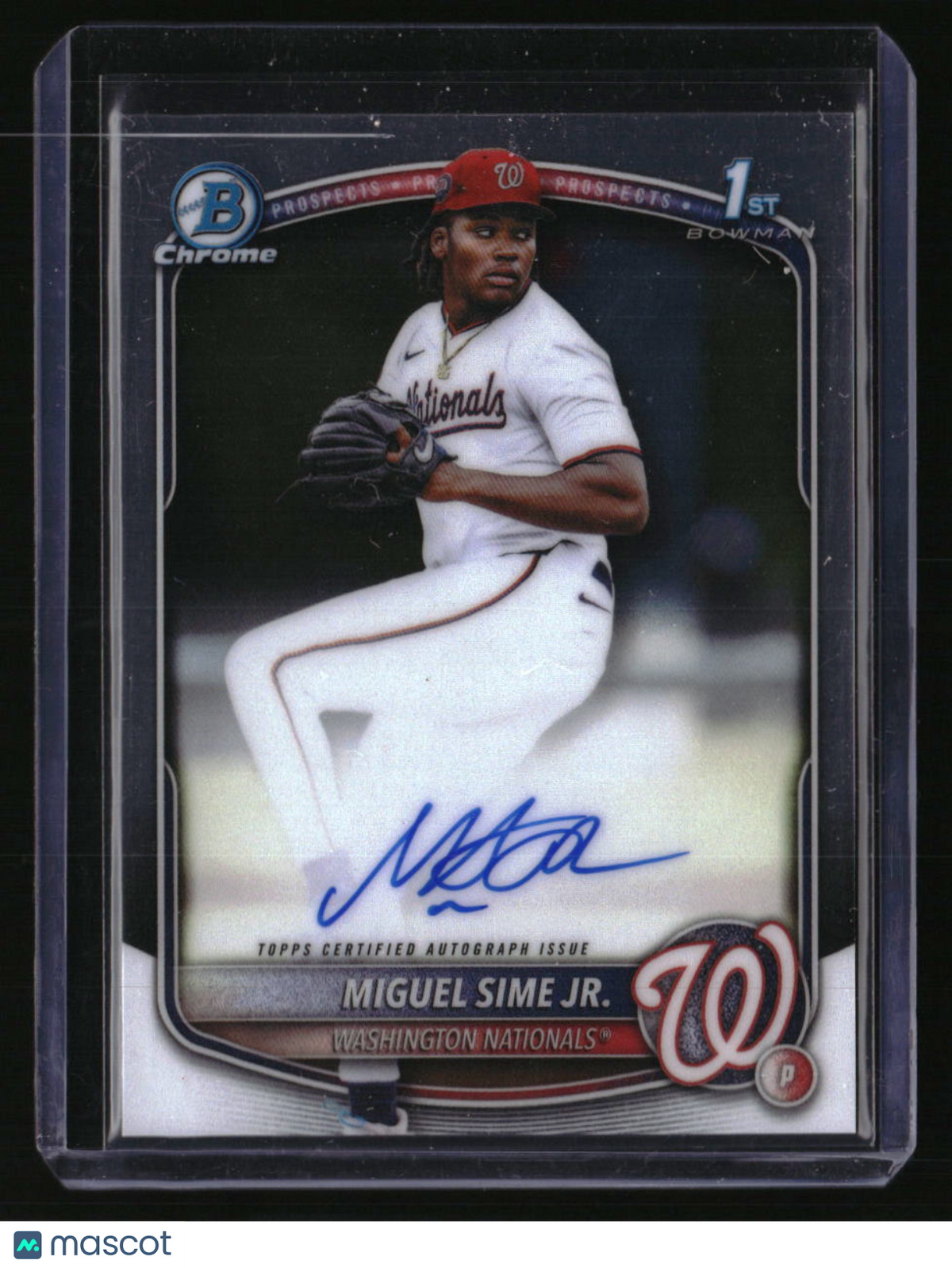 2025 Bowman Draft Miguel Sime Jr. Chrome Prospect Autographs