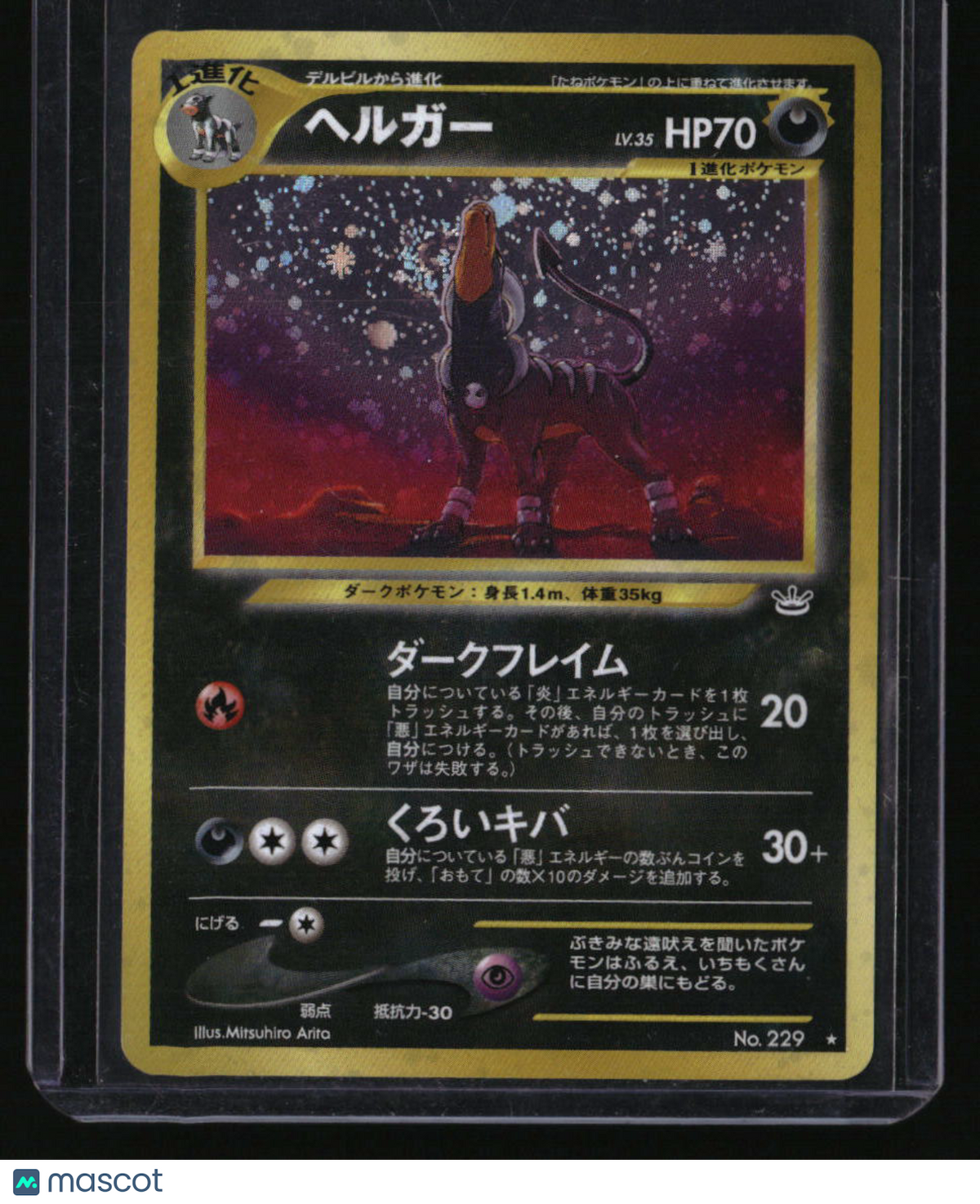 Japanese Neo Revelation Houndoom #229 Holo