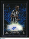 2023-24 Topps Chrome UEFA CC Alexander Isak Black Lazer Auto #/150