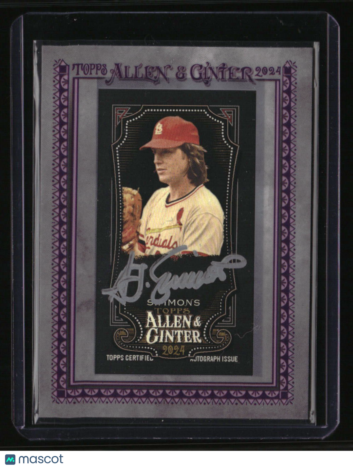 2024 Topps Allen & Ginter X Ted Simmons Framed Mini Baseball Autographs #/25