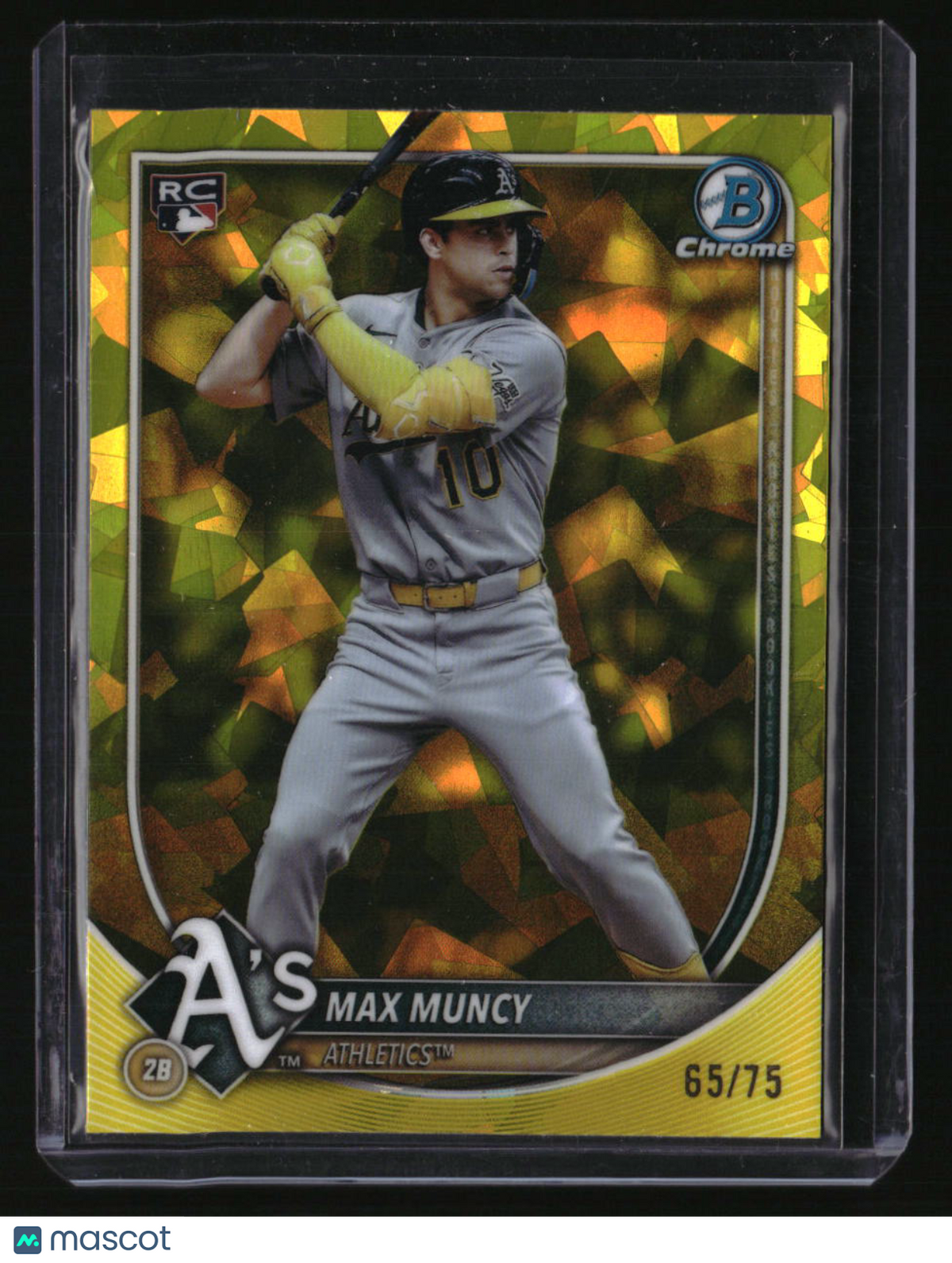 2025 Bowman Chrome Sapphire Edition Max Muncy Yellow Sapphire #/75