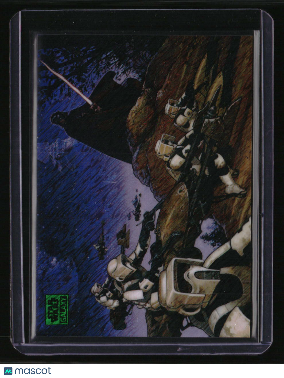 2025 Topps Chrome Star Wars Galaxy Darth Vader and the Speeders Green #/199