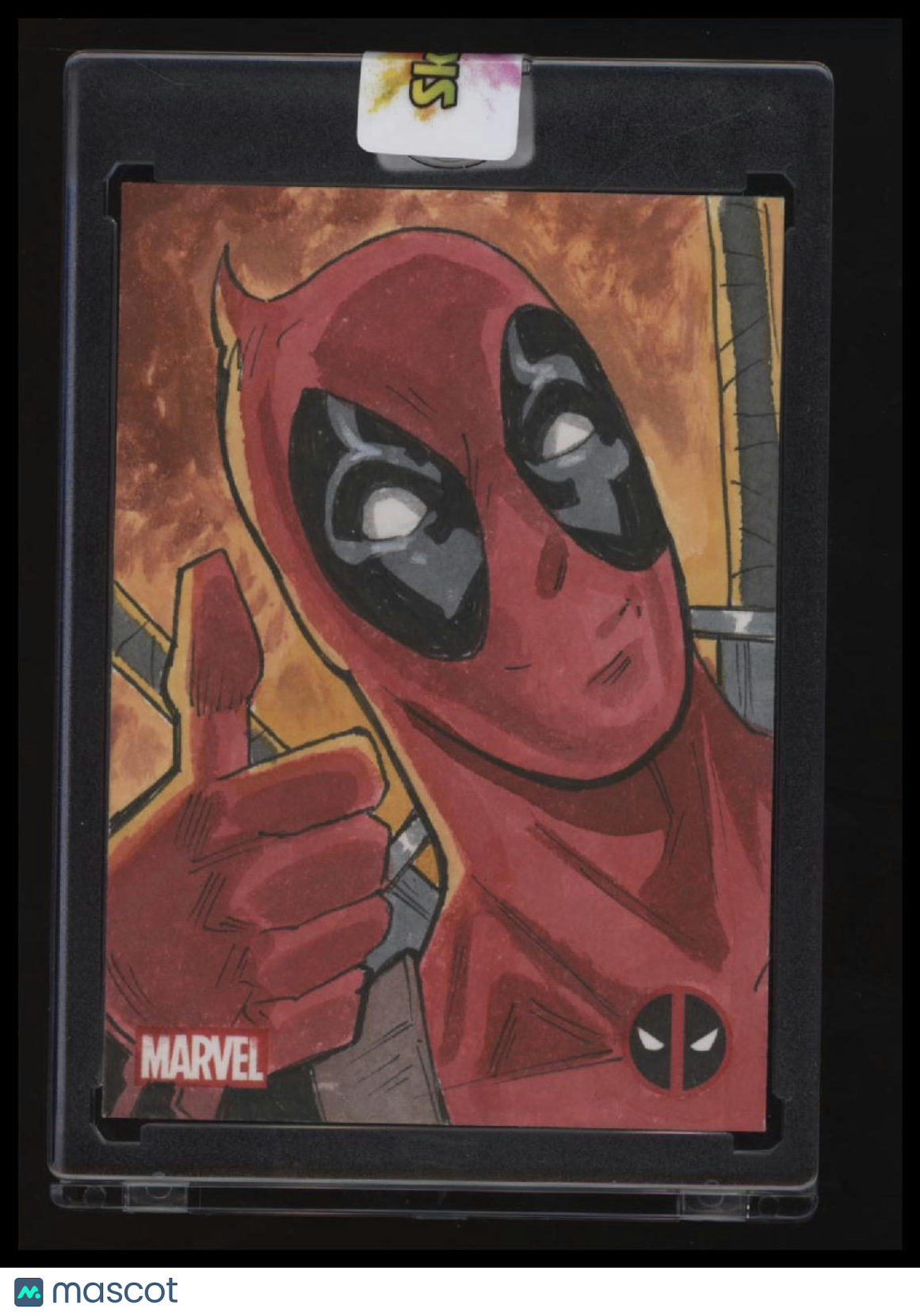 2025 Topps Chrome Marvel Deadpool Deadpool Sketch Isiah Xavier Bradley 1/1