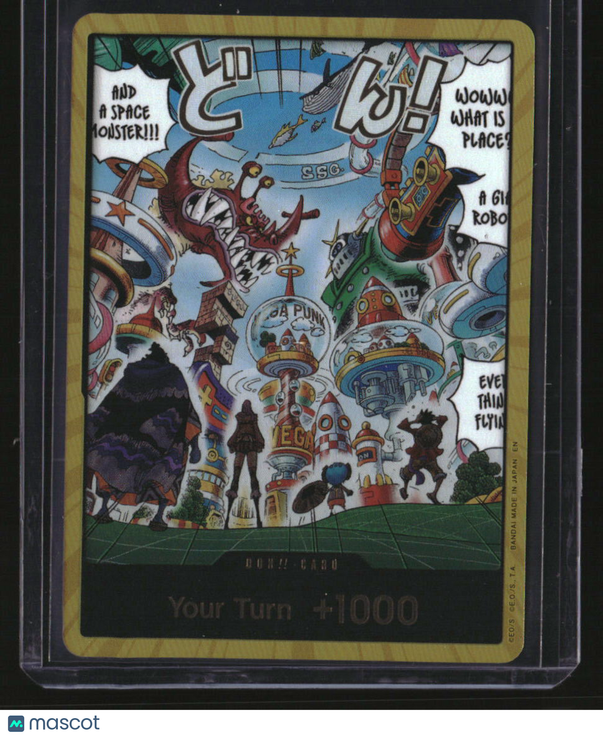 The Azure Sea's Seven DON!! Card (Egghead) (Gold)
