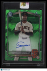 2025 Bowman Chrome Sapphire Josuar Gonzalez Prospect Auto Green #/99