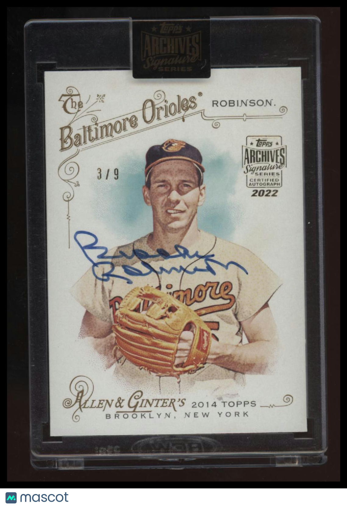 2022 Allen &amp; Ginter Brooks Robinson Archive Signature Series #/9