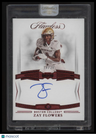 2023 Panini Flawless Collegiate Zay Flowers Rookie Gems Signatures Ruby #/20