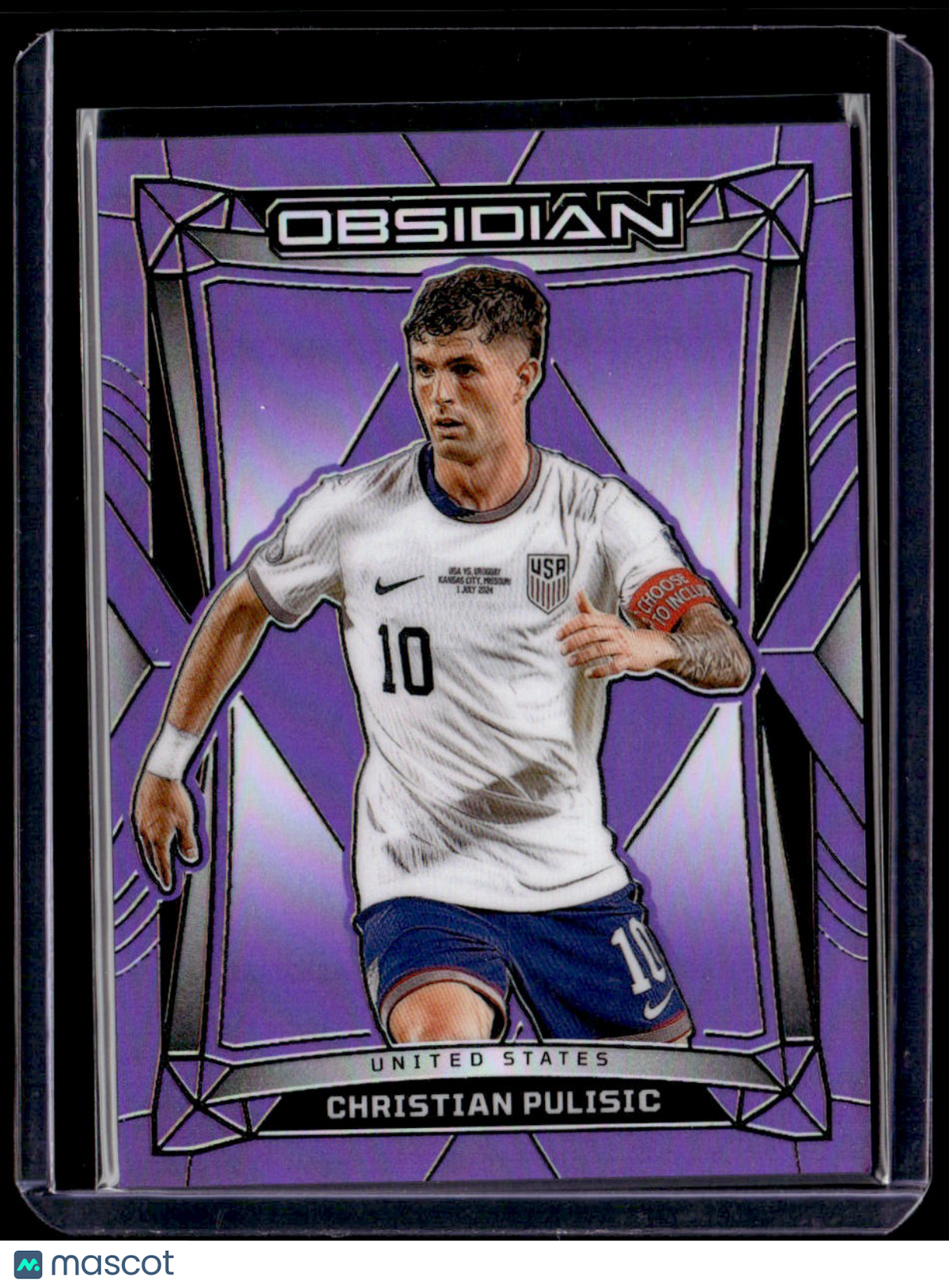 2024-25 Panini Obsidian Christian Pulisic Electric Etch Purple Flood #/30