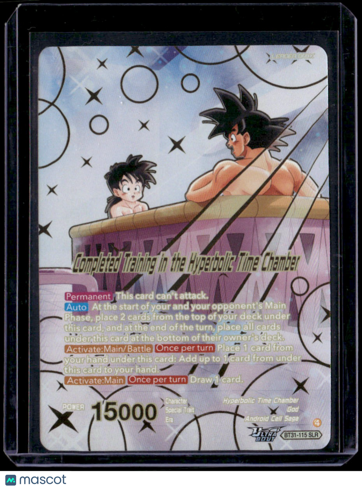 IBD BT-31 Completed Training in the Hyperbolic Time Chamber (SLR)