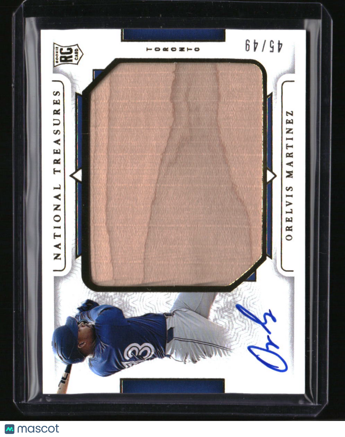2024 Panini National Treasures Orelvis Martinez Jumbo Lumber Signatures #/49