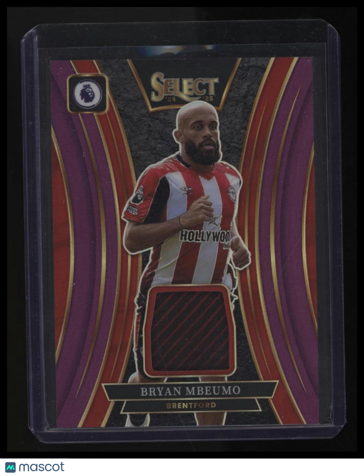 2024-25 Panini Select Premier League Bryan Mbeumo Select Memorabilia Purple #/49