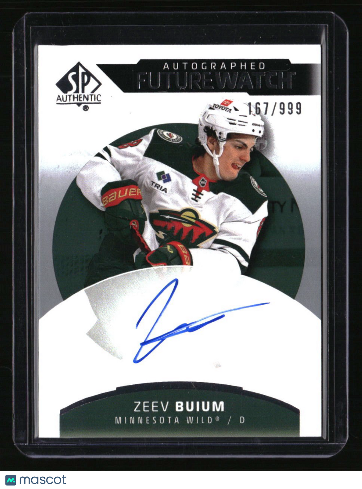 2025-26 SP Authentic Zeev Buium #/999 Future Watch Auto