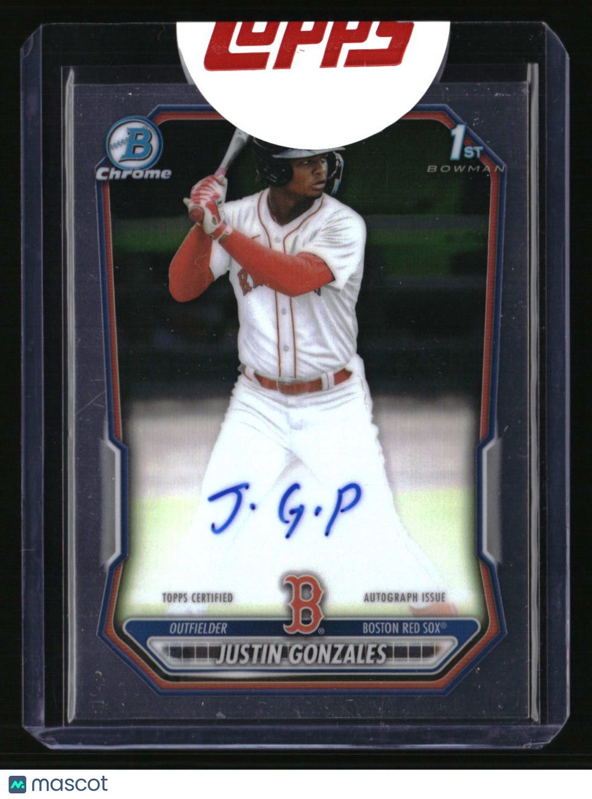 2026 Bowman Justin Gonzales Chrome Prospect Autographs Topps Sealed